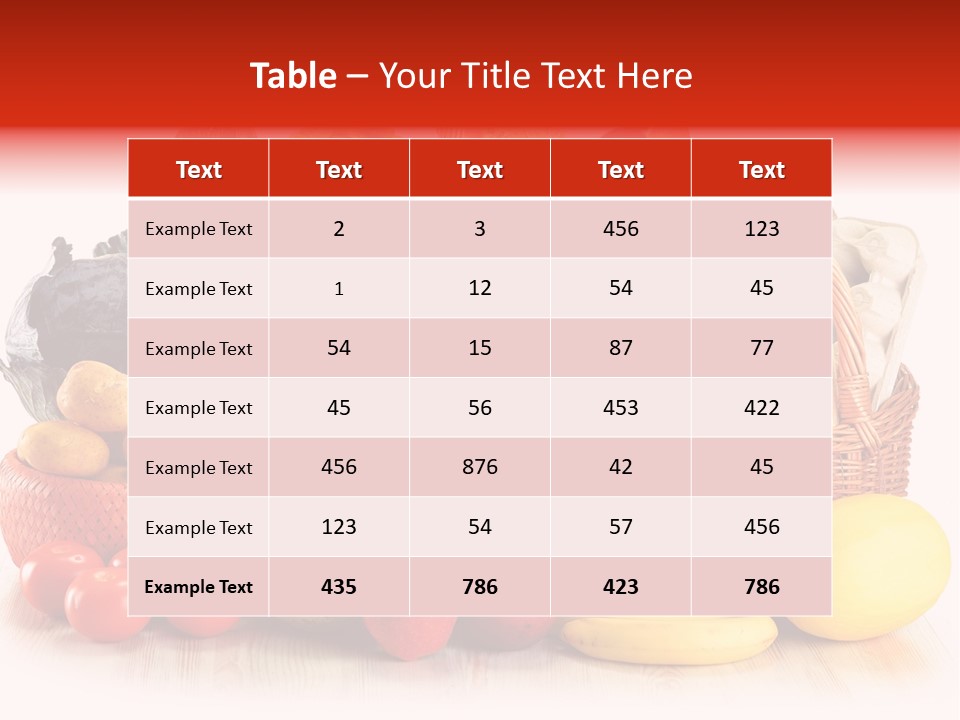 Food Tomato Market PowerPoint Template