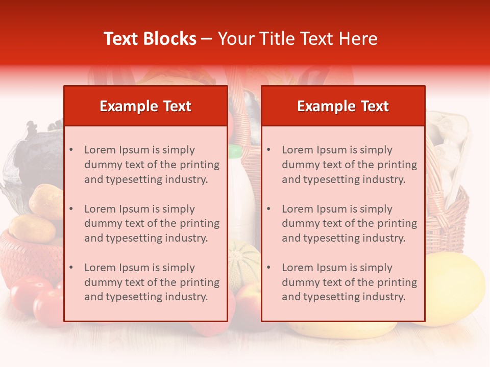 Food Tomato Market PowerPoint Template