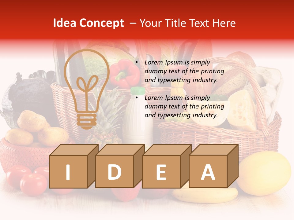 Food Tomato Market PowerPoint Template