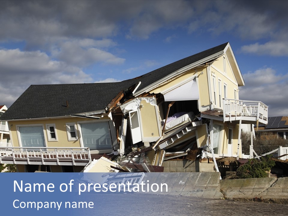 Storm Destroy Devastation PowerPoint Template