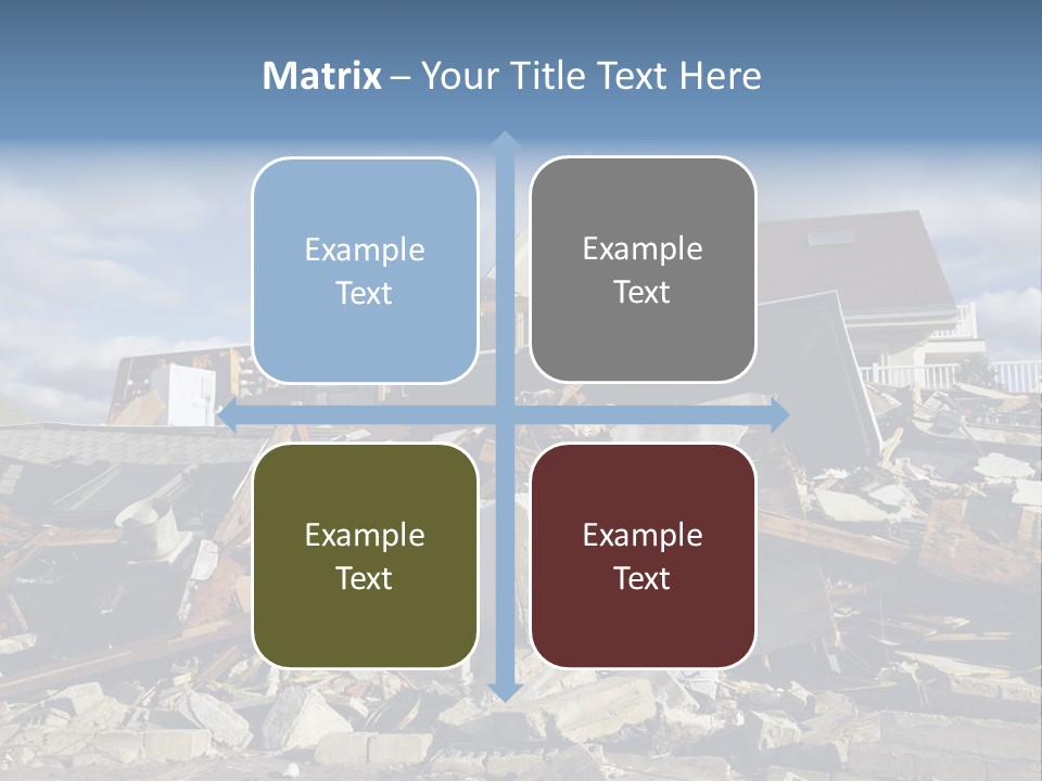 Destroy Destruction Concrete PowerPoint Template