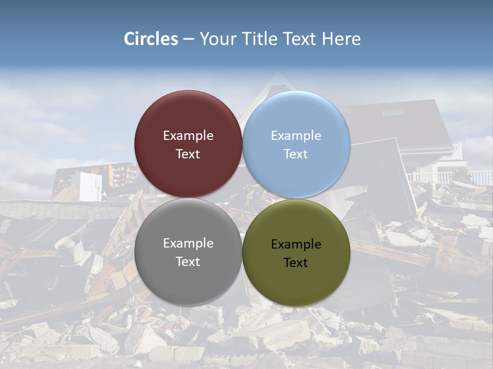 Destroy Destruction Concrete PowerPoint Template
