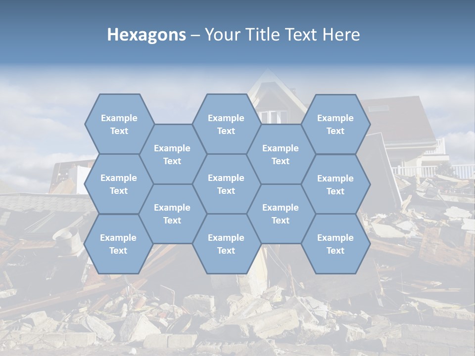 Destroy Destruction Concrete PowerPoint Template
