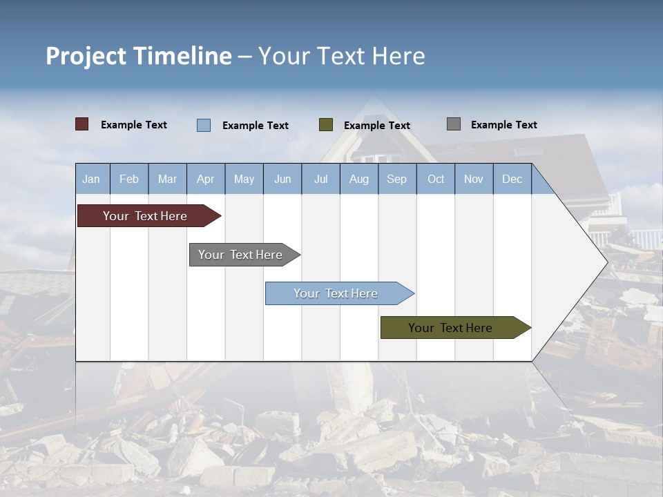 Destroy Destruction Concrete PowerPoint Template