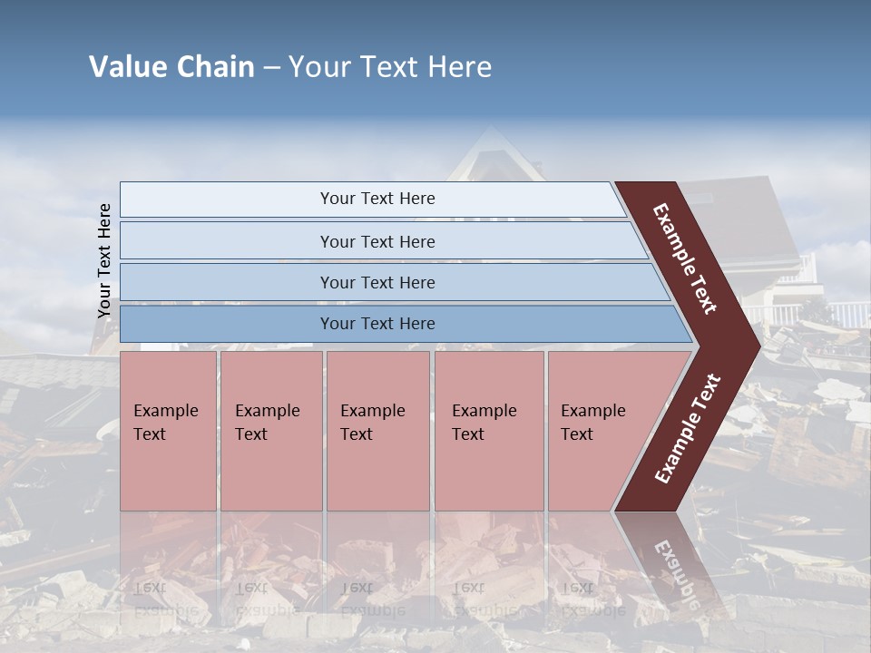 Destroy Destruction Concrete PowerPoint Template