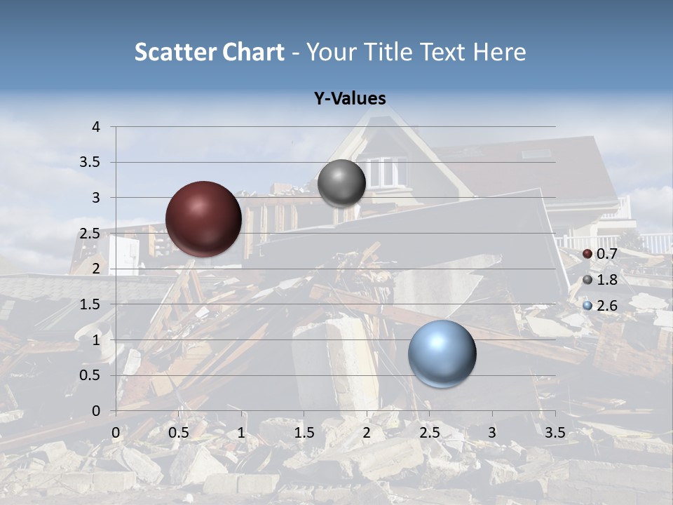 Destroy Destruction Concrete PowerPoint Template