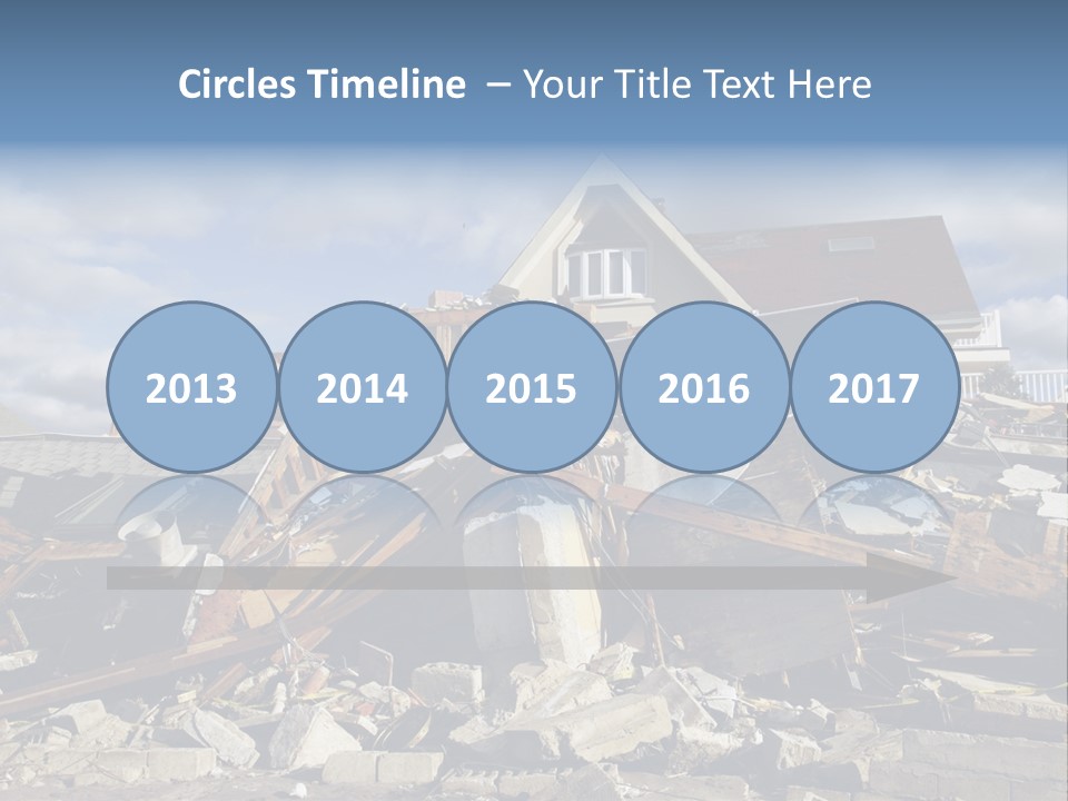 Destroy Destruction Concrete PowerPoint Template