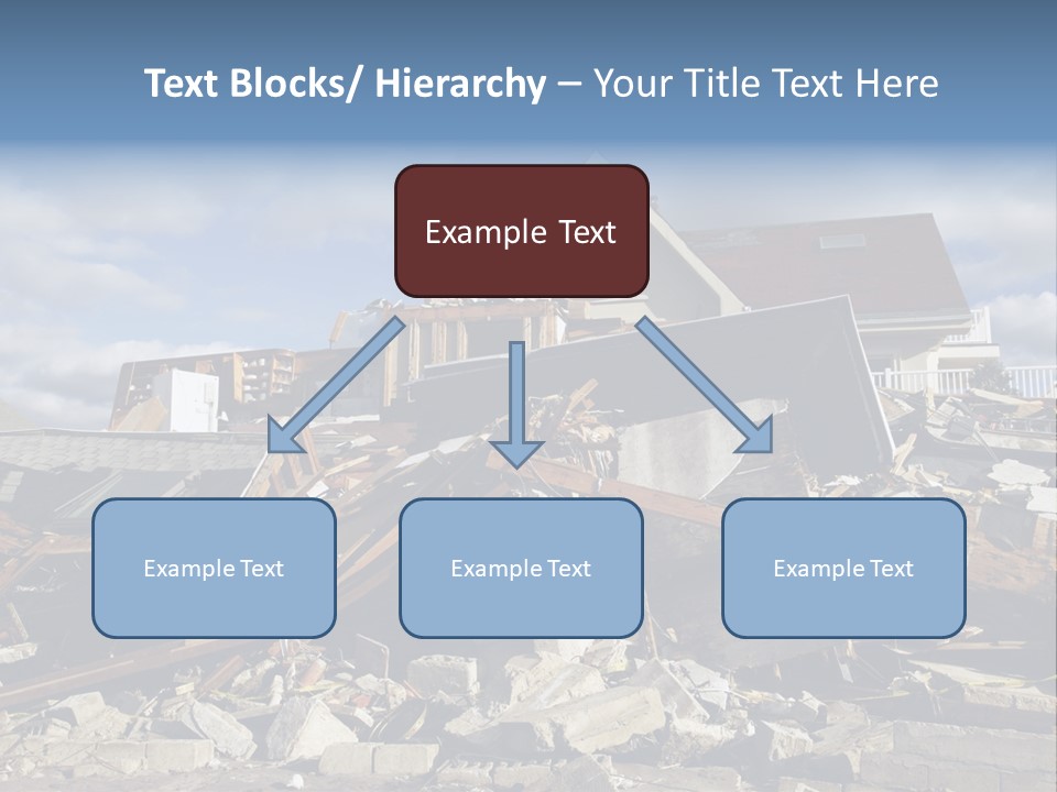 Destroy Destruction Concrete PowerPoint Template