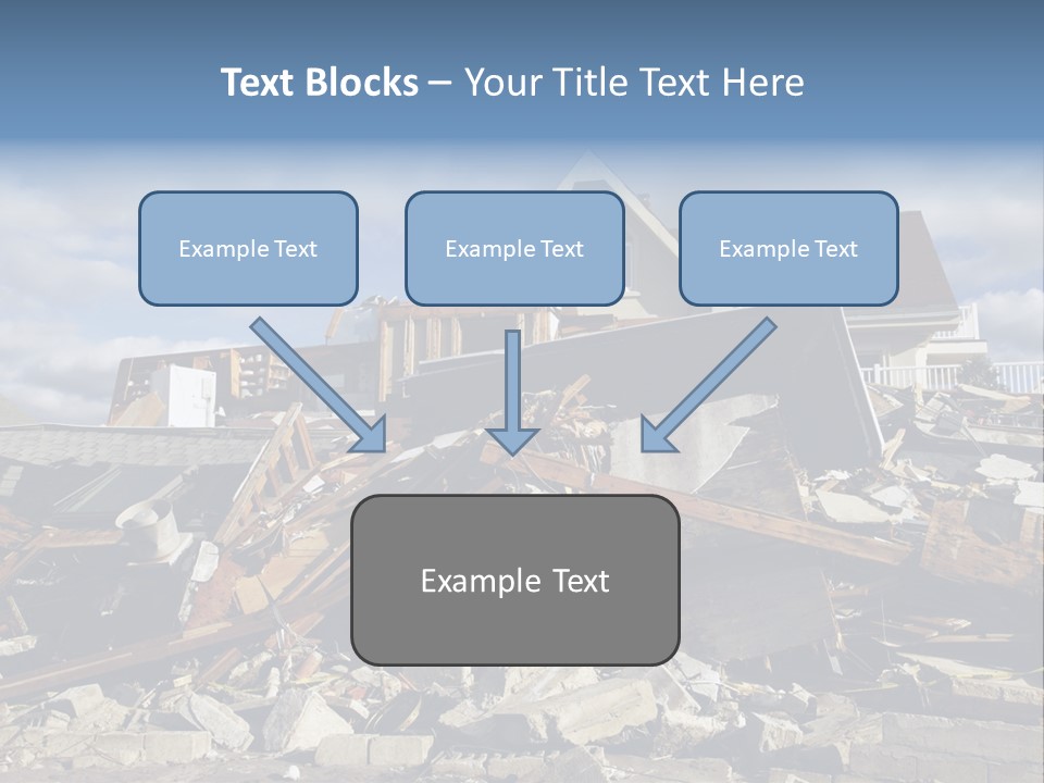 Destroy Destruction Concrete PowerPoint Template