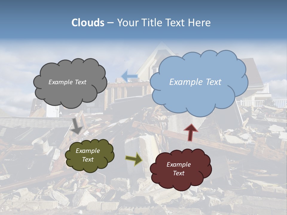 Destroy Destruction Concrete PowerPoint Template