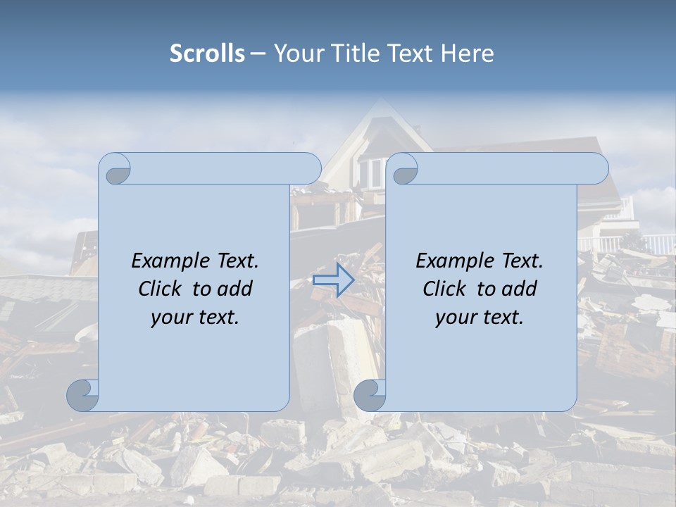 Destroy Destruction Concrete PowerPoint Template