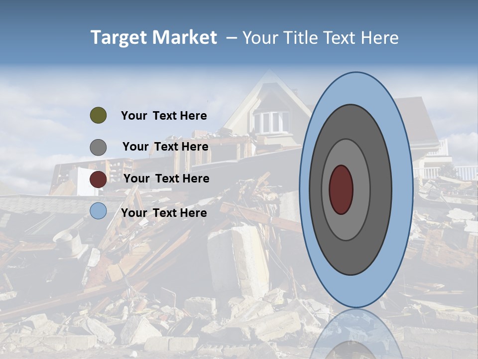 Destroy Destruction Concrete PowerPoint Template