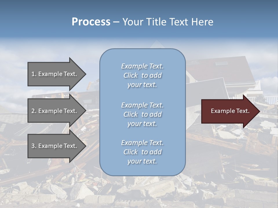 Destroy Destruction Concrete PowerPoint Template
