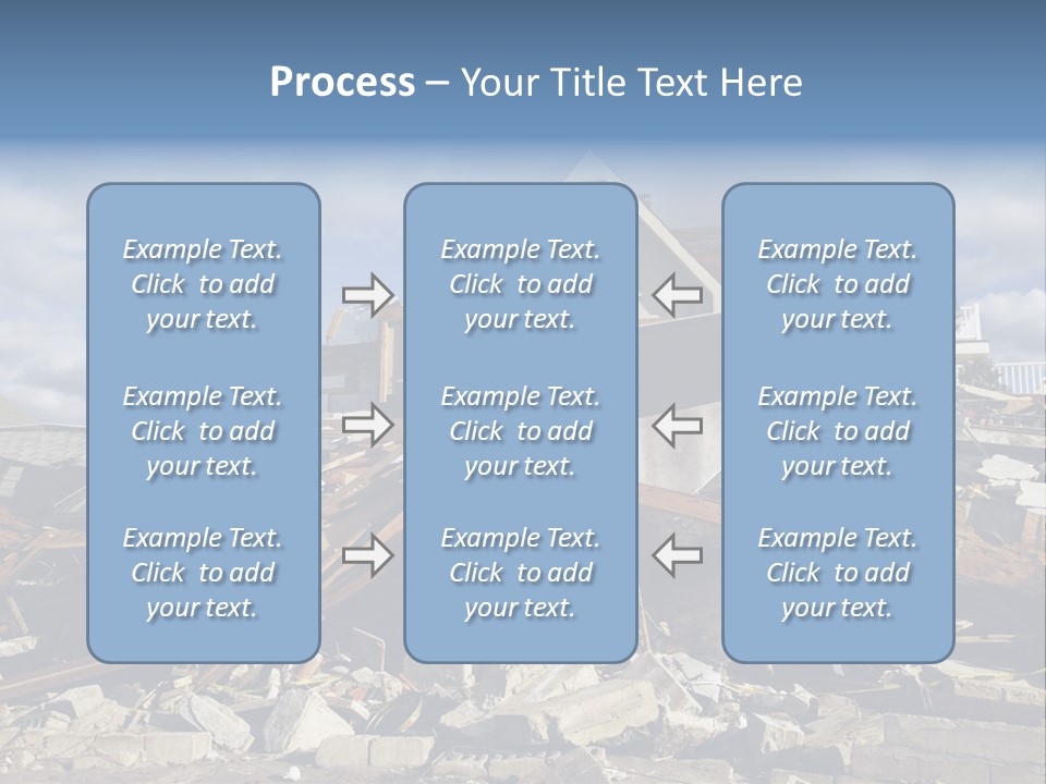 Destroy Destruction Concrete PowerPoint Template