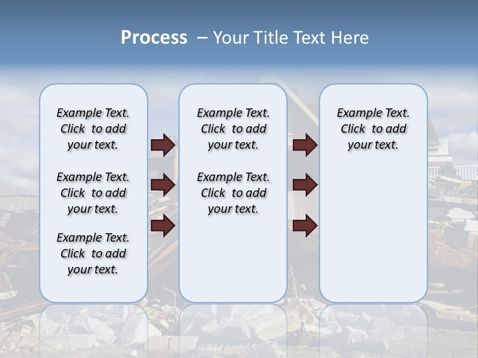 Destroy Destruction Concrete PowerPoint Template