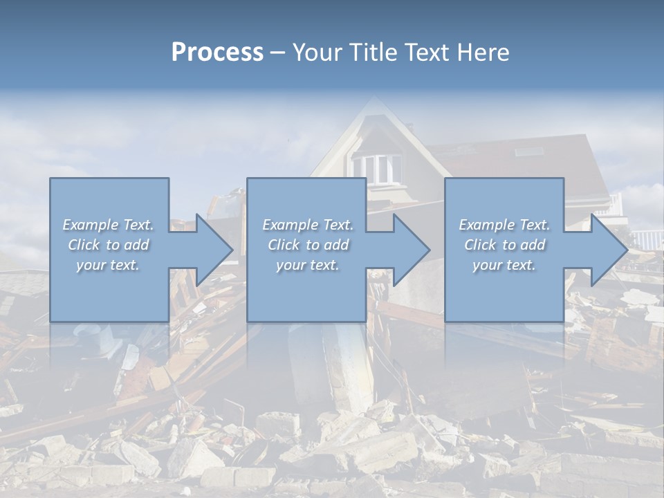 Destroy Destruction Concrete PowerPoint Template