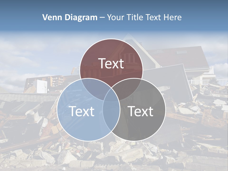 Destroy Destruction Concrete PowerPoint Template