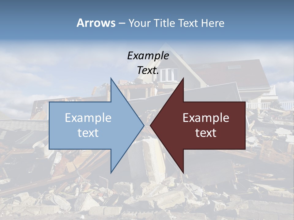 Destroy Destruction Concrete PowerPoint Template