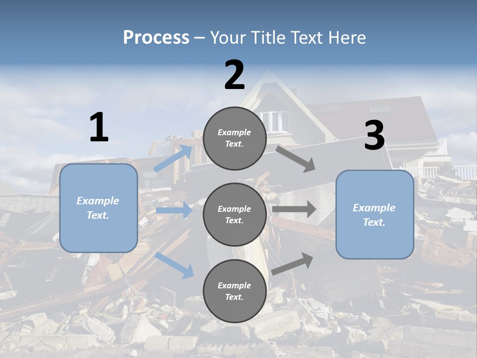 Destroy Destruction Concrete PowerPoint Template