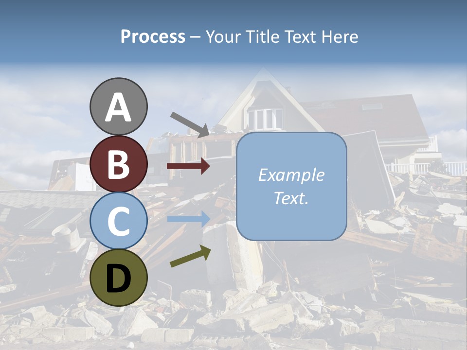 Destroy Destruction Concrete PowerPoint Template