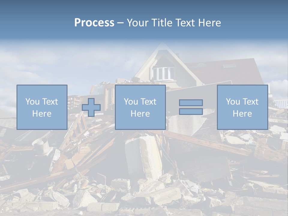 Destroy Destruction Concrete PowerPoint Template