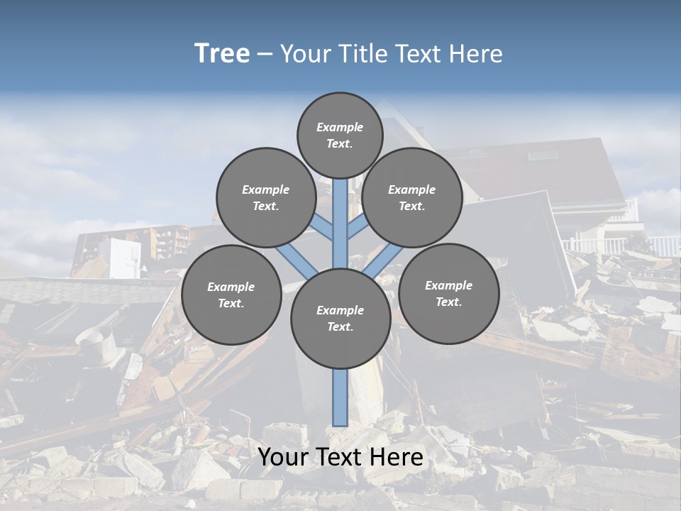 Destroy Destruction Concrete PowerPoint Template