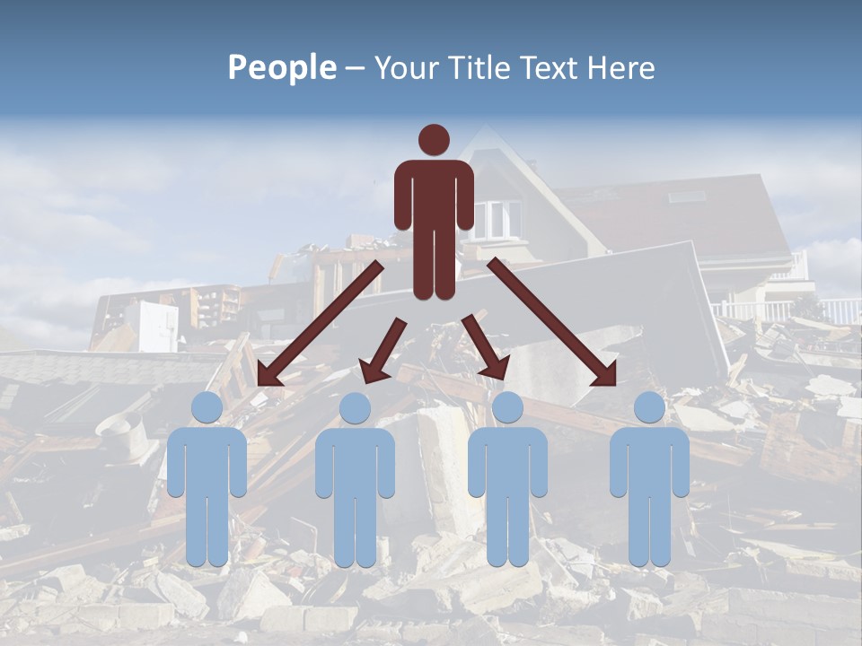 Destroy Destruction Concrete PowerPoint Template