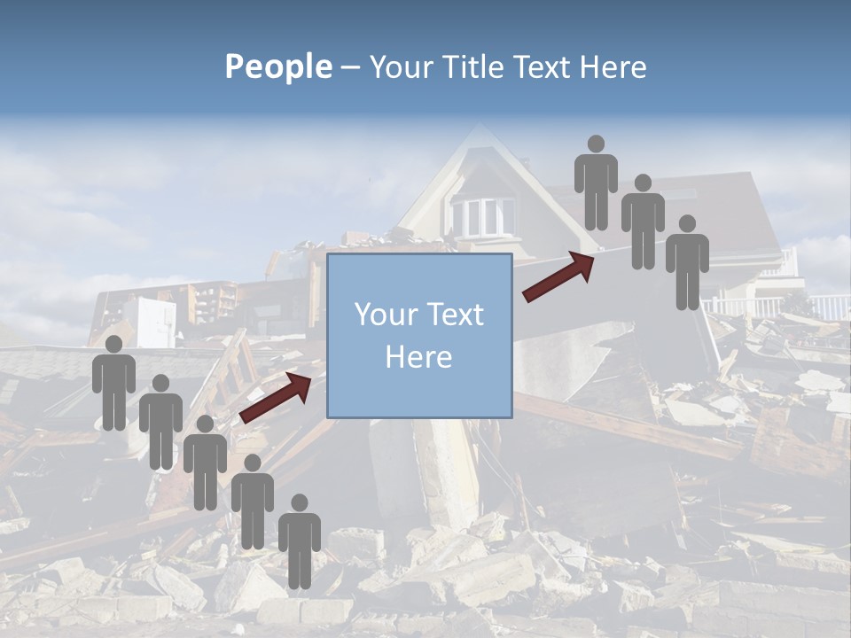 Destroy Destruction Concrete PowerPoint Template