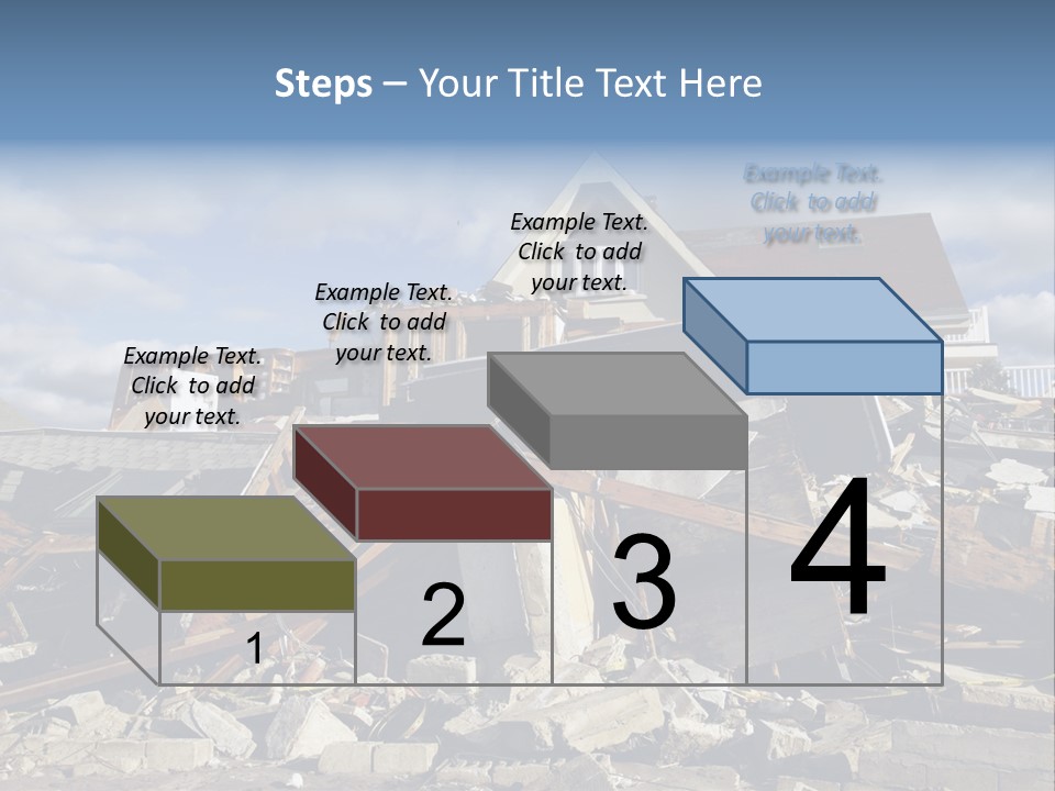 Destroy Destruction Concrete PowerPoint Template