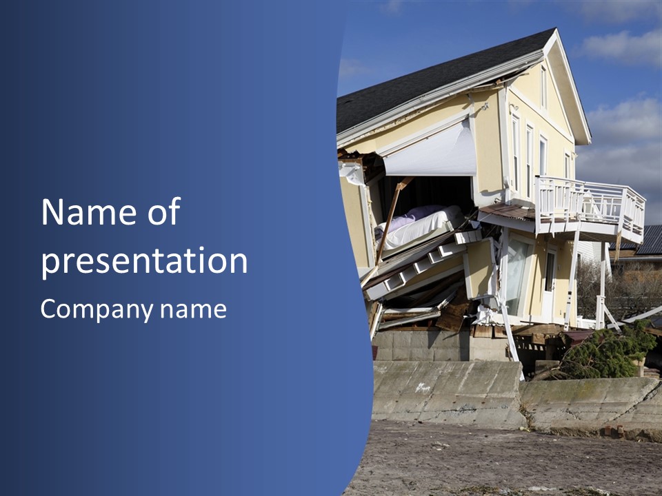 Demolition Insurance Building PowerPoint Template