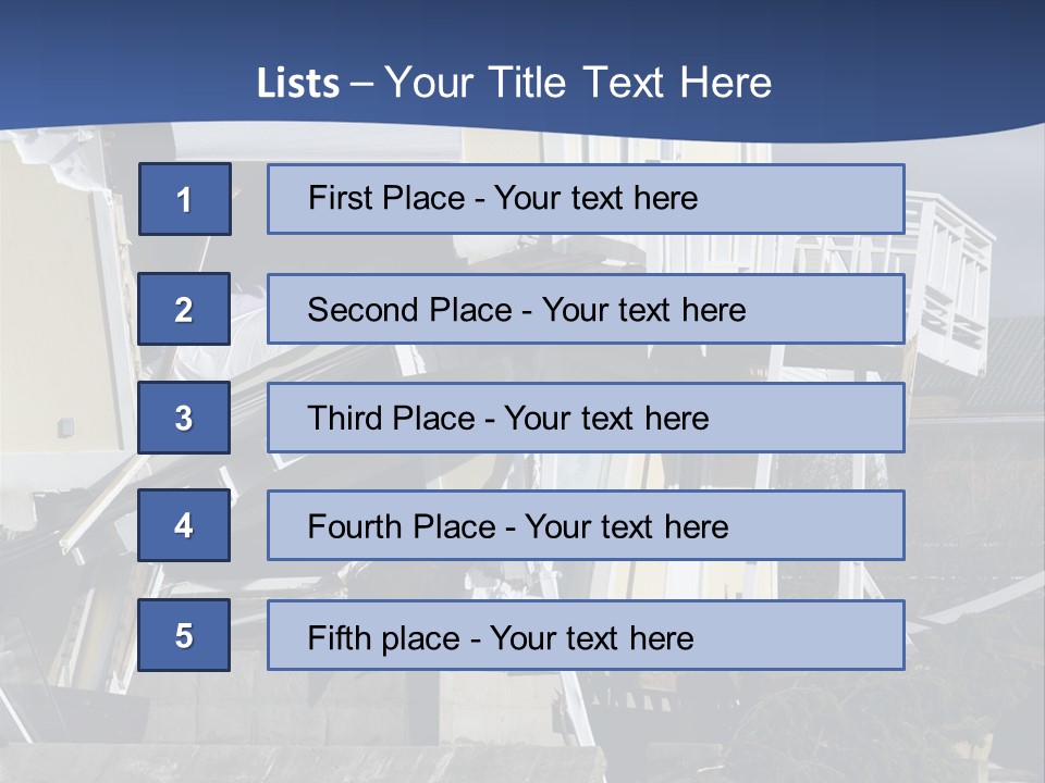 Demolition Insurance Building PowerPoint Template