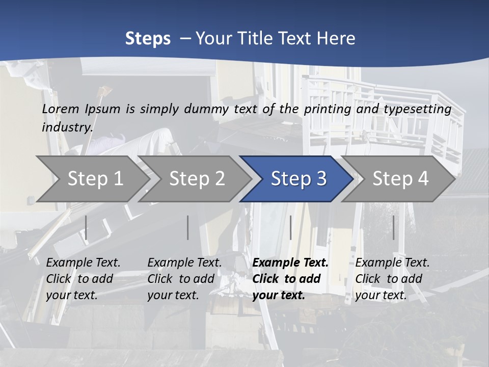 Demolition Insurance Building PowerPoint Template