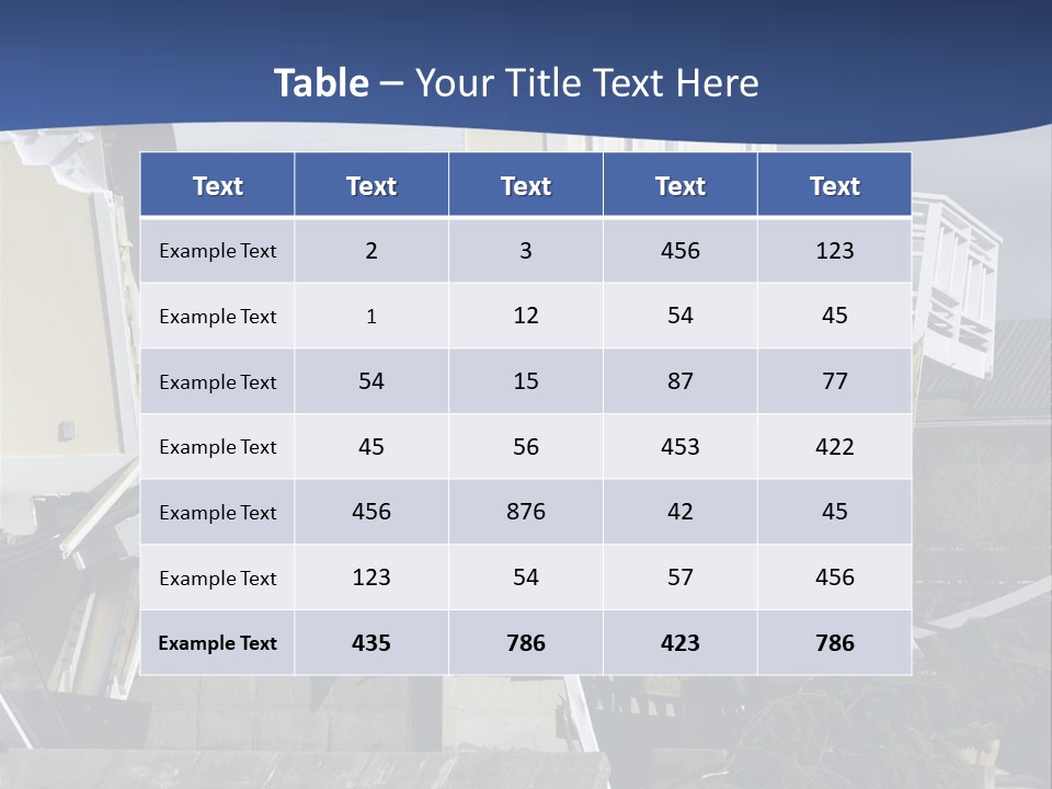 Demolition Insurance Building PowerPoint Template