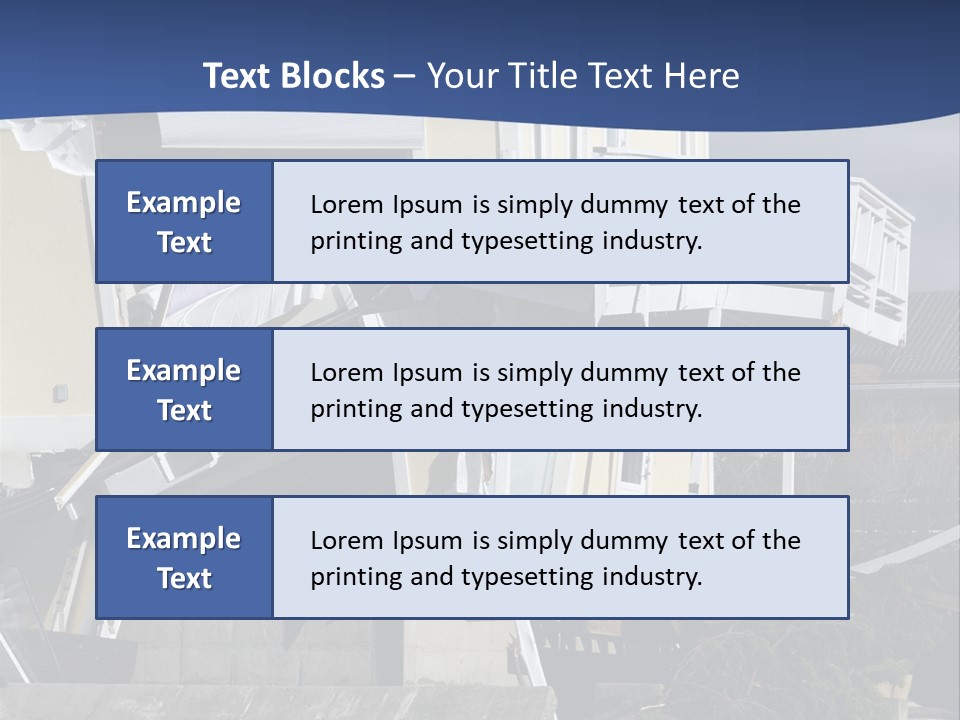 Demolition Insurance Building PowerPoint Template
