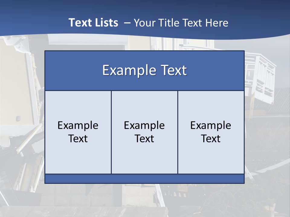 Demolition Insurance Building PowerPoint Template