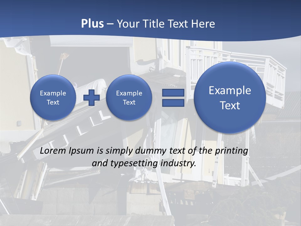 Demolition Insurance Building PowerPoint Template