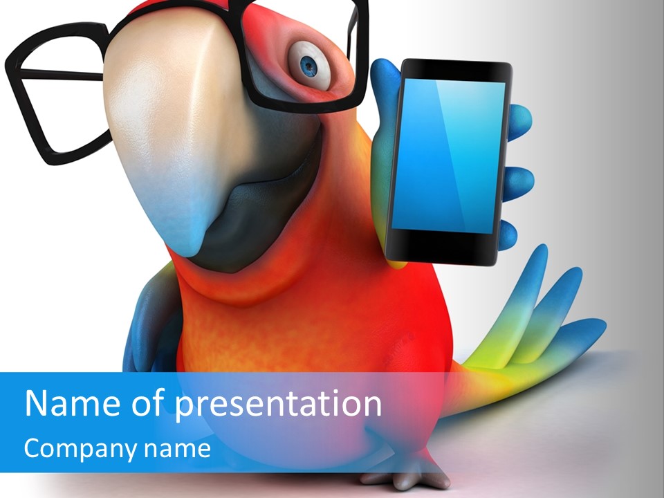 Opticien Parrot Jungle PowerPoint Template