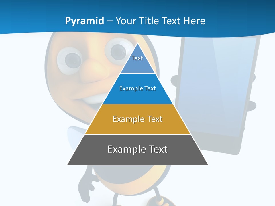 Illustration Character Tablette PowerPoint Template
