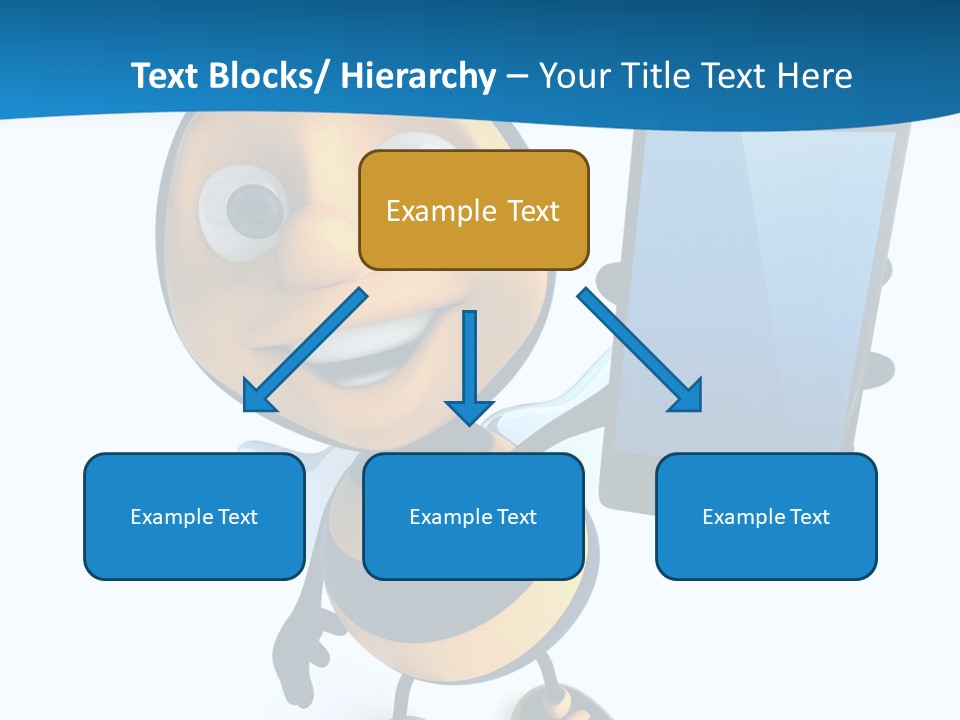 Illustration Character Tablette PowerPoint Template