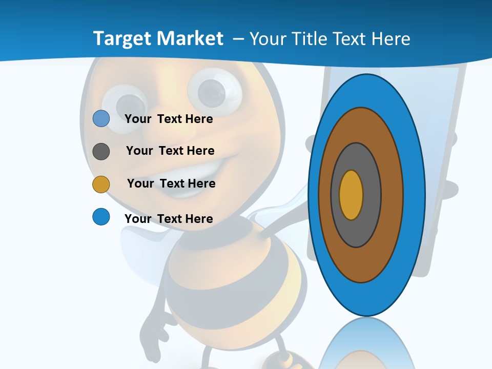 Illustration Character Tablette PowerPoint Template