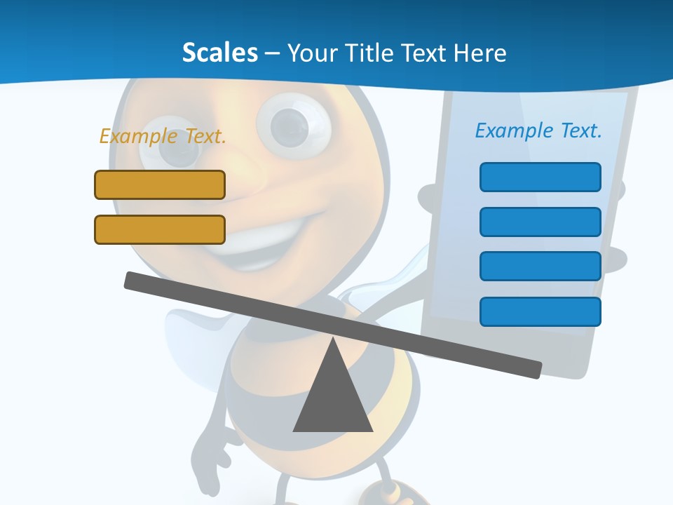 Illustration Character Tablette PowerPoint Template