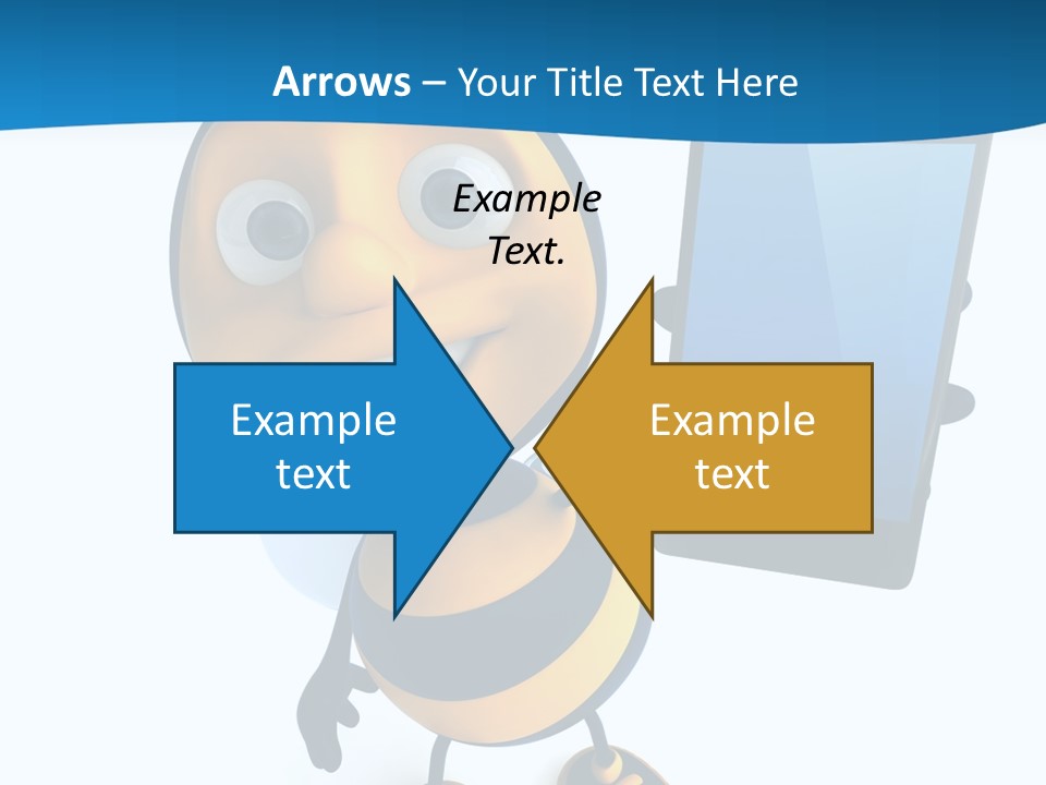 Illustration Character Tablette PowerPoint Template
