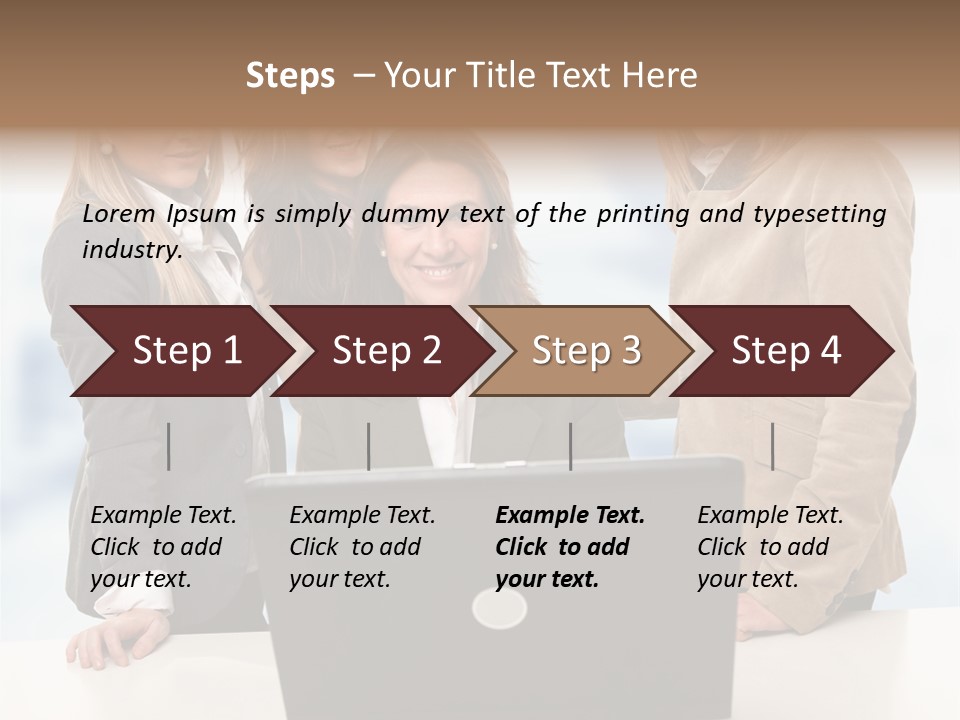 Holidays Success Group PowerPoint Template