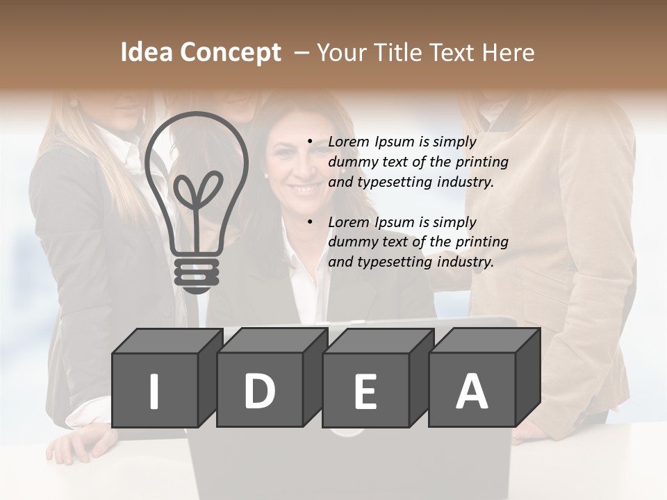 Holidays Success Group PowerPoint Template