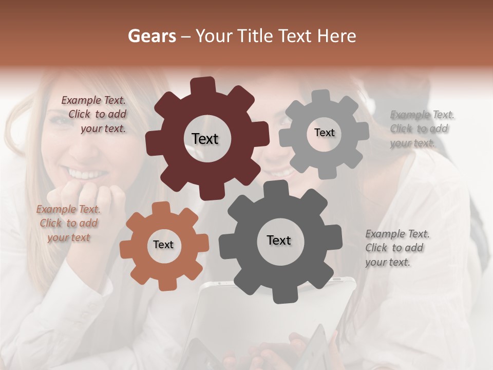 Palmtop Internet Wireless Technology PowerPoint Template