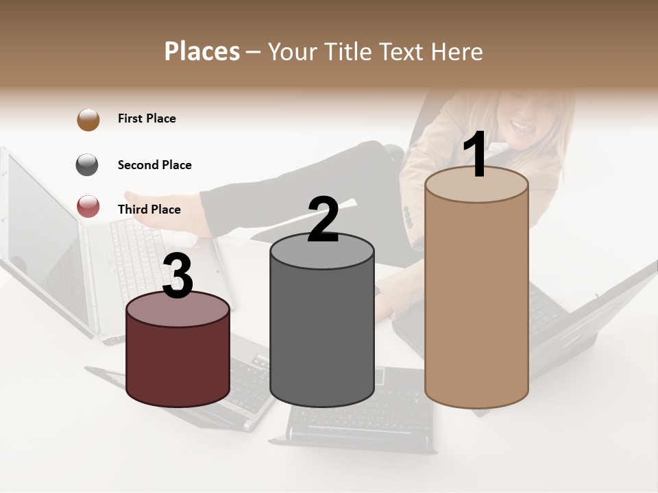 Feet Vest Laptop PowerPoint Template