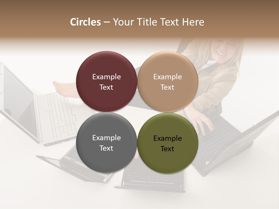 Feet Vest Laptop PowerPoint Template