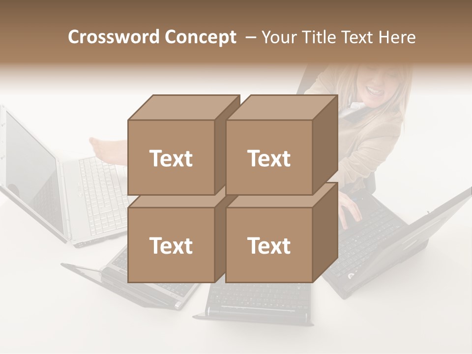 Feet Vest Laptop PowerPoint Template