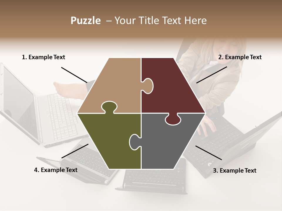 Feet Vest Laptop PowerPoint Template