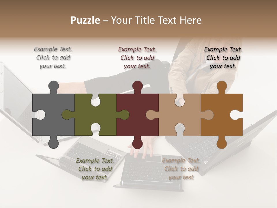 Feet Vest Laptop PowerPoint Template